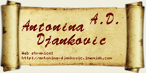 Antonina Đanković vizit kartica